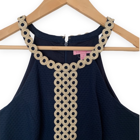Lilly Pulitzer Sasha Dress Navy - Picture 6 of 14